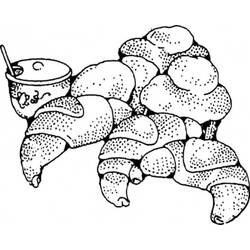 Dessin à colorier: Croissant (Alimentation et Nutrition) #206889 - Coloriages à Imprimer Gratuits