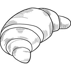 Dessin à colorier: Croissant (Alimentation et Nutrition) #206890 - Coloriages à Imprimer Gratuits