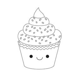 Dessins à colorier: Cupcake - Coloriages à Imprimer Gratuits