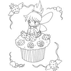 Dessin à colorier: Cupcake (Alimentation et Nutrition) #210598 - Coloriages à Imprimer Gratuits
