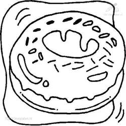 Dessin à colorier: Donut (Beigne) (Alimentation et Nutrition) #190517 - Coloriages à Imprimer Gratuits