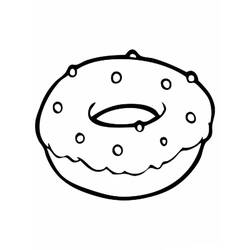 Dessin à colorier: Donut (Beigne) (Alimentation et Nutrition) #190534 - Coloriages à Imprimer Gratuits