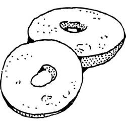 Dessin à colorier: Donut (Beigne) (Alimentation et Nutrition) #190537 - Coloriages à Imprimer Gratuits
