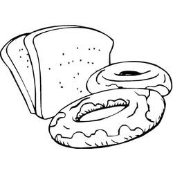 Dessin à colorier: Donut (Beigne) (Alimentation et Nutrition) #190542 - Coloriages à Imprimer Gratuits