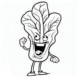 Dessin à colorier: Épinard (Alimentation et Nutrition) #187650 - Coloriages à Imprimer Gratuits
