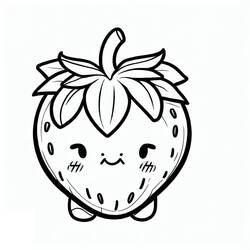Dessin à colorier: Fraise (Alimentation et Nutrition) #186949 - Coloriages à Imprimer Gratuits