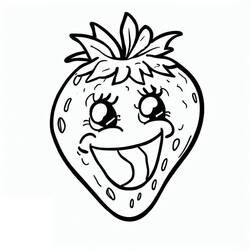 Dessin à colorier: Fraise (Alimentation et Nutrition) #186952 - Coloriages à Imprimer Gratuits