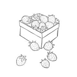 Dessin à colorier: Fraise (Alimentation et Nutrition) #186957 - Coloriages à Imprimer Gratuits
