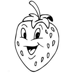 Dessin à colorier: Fraise (Alimentation et Nutrition) #186965 - Coloriages à Imprimer Gratuits