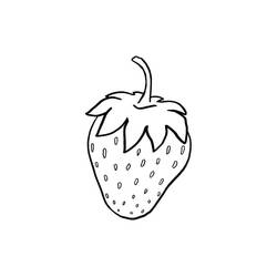 Dessin à colorier: Fraise (Alimentation et Nutrition) #186966 - Coloriages à Imprimer Gratuits