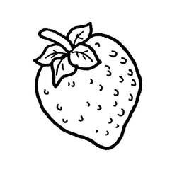 Dessin à colorier: Fraise (Alimentation et Nutrition) #186968 - Coloriages à Imprimer Gratuits