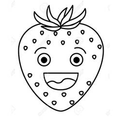 Dessin à colorier: Fraise (Alimentation et Nutrition) #186971 - Coloriages à Imprimer Gratuits