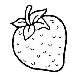Dessin à colorier: Fraise (Alimentation et Nutrition) #186972 - Coloriages à Imprimer Gratuits