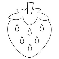 Dessin à colorier: Fraise (Alimentation et Nutrition) #186973 - Coloriages à Imprimer Gratuits