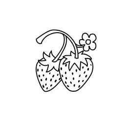 Dessin à colorier: Fraise (Alimentation et Nutrition) #186976 - Coloriages à Imprimer Gratuits