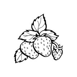 Dessin à colorier: Fraise (Alimentation et Nutrition) #186977 - Coloriages à Imprimer Gratuits