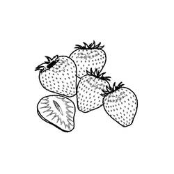 Dessin à colorier: Fraise (Alimentation et Nutrition) #186979 - Coloriages à Imprimer Gratuits