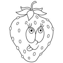 Dessin à colorier: Fraise (Alimentation et Nutrition) #186983 - Coloriages à Imprimer Gratuits