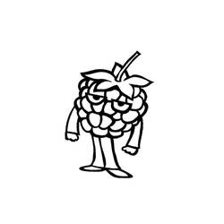 Dessin à colorier: Framboise (Alimentation et Nutrition) #214014 - Coloriages à Imprimer Gratuits