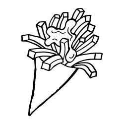 Dessins à colorier: Frites - Coloriages à Imprimer Gratuits