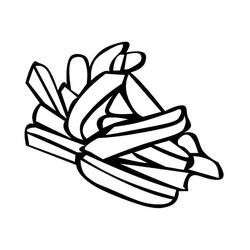 Dessin à colorier: Frites (Alimentation et Nutrition) #209096 - Coloriages à Imprimer Gratuits