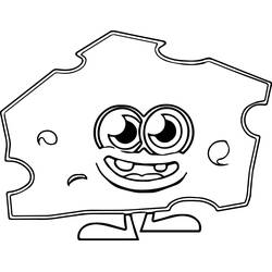 Dessin à colorier: Fromage (Alimentation et Nutrition) #217624 - Coloriages à Imprimer Gratuits