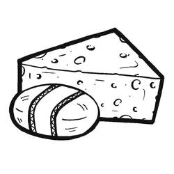 Dessin à colorier: Fromage (Alimentation et Nutrition) #217627 - Coloriages à Imprimer Gratuits