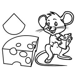 Dessin à colorier: Fromage (Alimentation et Nutrition) #217634 - Coloriages à Imprimer Gratuits