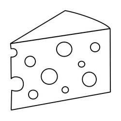 Dessin à colorier: Fromage (Alimentation et Nutrition) #217641 - Coloriages à Imprimer Gratuits