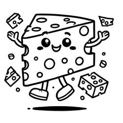 Dessin à colorier: Fromage (Alimentation et Nutrition) #217648 - Coloriages à Imprimer Gratuits