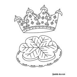 Dessin à colorier: Galette Des Rois (Alimentation et Nutrition) #178361 - Coloriages à Imprimer Gratuits