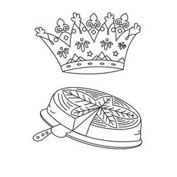 Dessins à colorier: Galette Des Rois - Coloriages à Imprimer Gratuits
