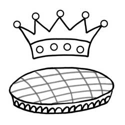 Dessin à colorier: Galette Des Rois (Alimentation et Nutrition) #178363 - Coloriages à Imprimer Gratuits