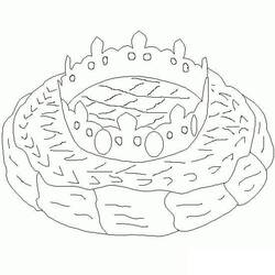 Dessin à colorier: Galette Des Rois (Alimentation et Nutrition) #178364 - Coloriages à Imprimer Gratuits