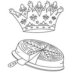 Dessin à colorier: Galette Des Rois (Alimentation et Nutrition) #178367 - Coloriages à Imprimer Gratuits