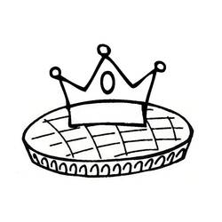 Dessin à colorier: Galette Des Rois (Alimentation et Nutrition) #178376 - Coloriages à Imprimer Gratuits