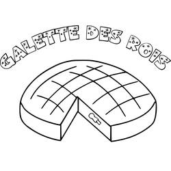 Dessin à colorier: Galette Des Rois (Alimentation et Nutrition) #178379 - Coloriages à Imprimer Gratuits