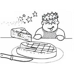 Dessin à colorier: Galette Des Rois (Alimentation et Nutrition) #178380 - Coloriages à Imprimer Gratuits