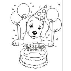 Dessins à colorier: Gâteau Anniversaire - Coloriages à Imprimer Gratuits
