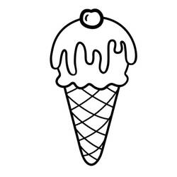 Dessin à colorier: Glace (Alimentation et Nutrition) #177622 - Coloriages à Imprimer Gratuits