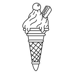 Dessin à colorier: Glace (Alimentation et Nutrition) #177624 - Coloriages à Imprimer Gratuits