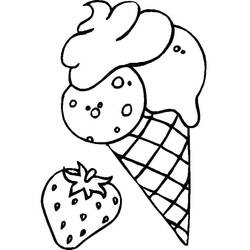 Dessin à colorier: Glace (Alimentation et Nutrition) #177627 - Coloriages à Imprimer Gratuits
