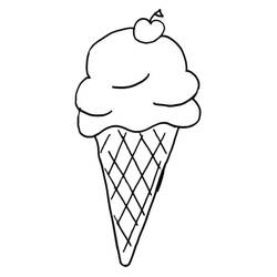 Dessin à colorier: Glace (Alimentation et Nutrition) #177629 - Coloriages à Imprimer Gratuits