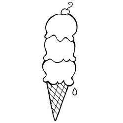Dessin à colorier: Glace (Alimentation et Nutrition) #177634 - Coloriages à Imprimer Gratuits