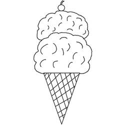 Dessin à colorier: Glace (Alimentation et Nutrition) #177635 - Coloriages à Imprimer Gratuits