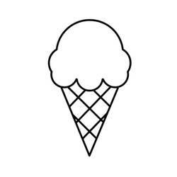 Dessin à colorier: Glace (Alimentation et Nutrition) #177640 - Coloriages à Imprimer Gratuits
