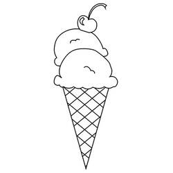 Dessin à colorier: Glace (Alimentation et Nutrition) #177641 - Coloriages à Imprimer Gratuits