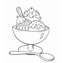 Dessin à colorier: Glace (Alimentation et Nutrition) #177642 - Coloriages à Imprimer Gratuits