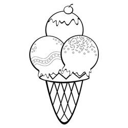 Dessin à colorier: Glace (Alimentation et Nutrition) #177644 - Coloriages à Imprimer Gratuits