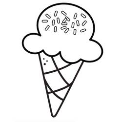 Dessin à colorier: Glace (Alimentation et Nutrition) #177646 - Coloriages à Imprimer Gratuits